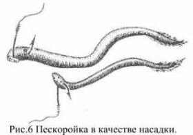 Пескоройка в качестве насадки